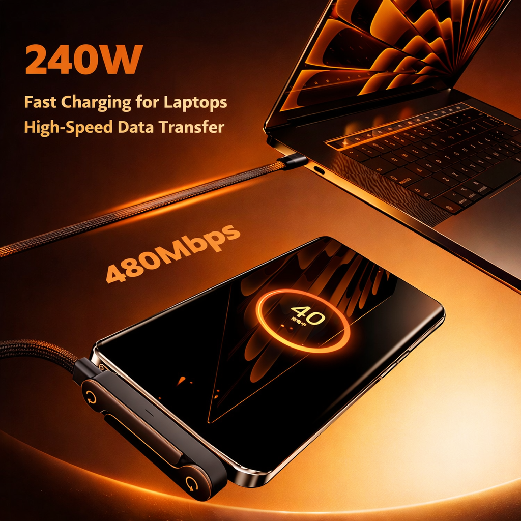 ChargeStand 2-in-1 USB-C Fast Charging Cable With Invisible Phone Stand
