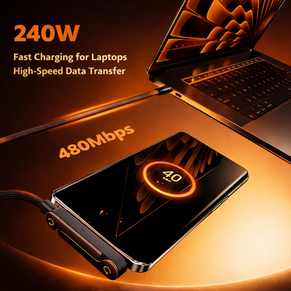 ChargeStand 2-in-1 USB-C Fast Charging Cable With Invisible Phone Stand