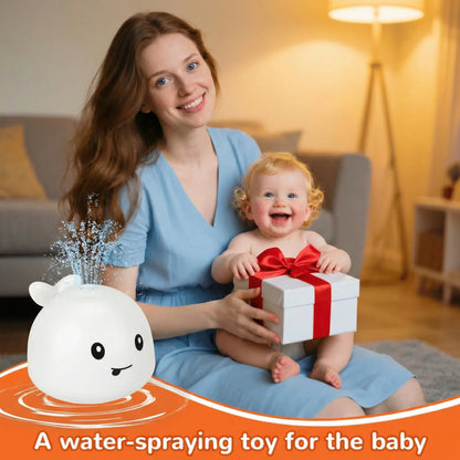 Light-Up Water-Activated Whale Bath Toy for Toddlers