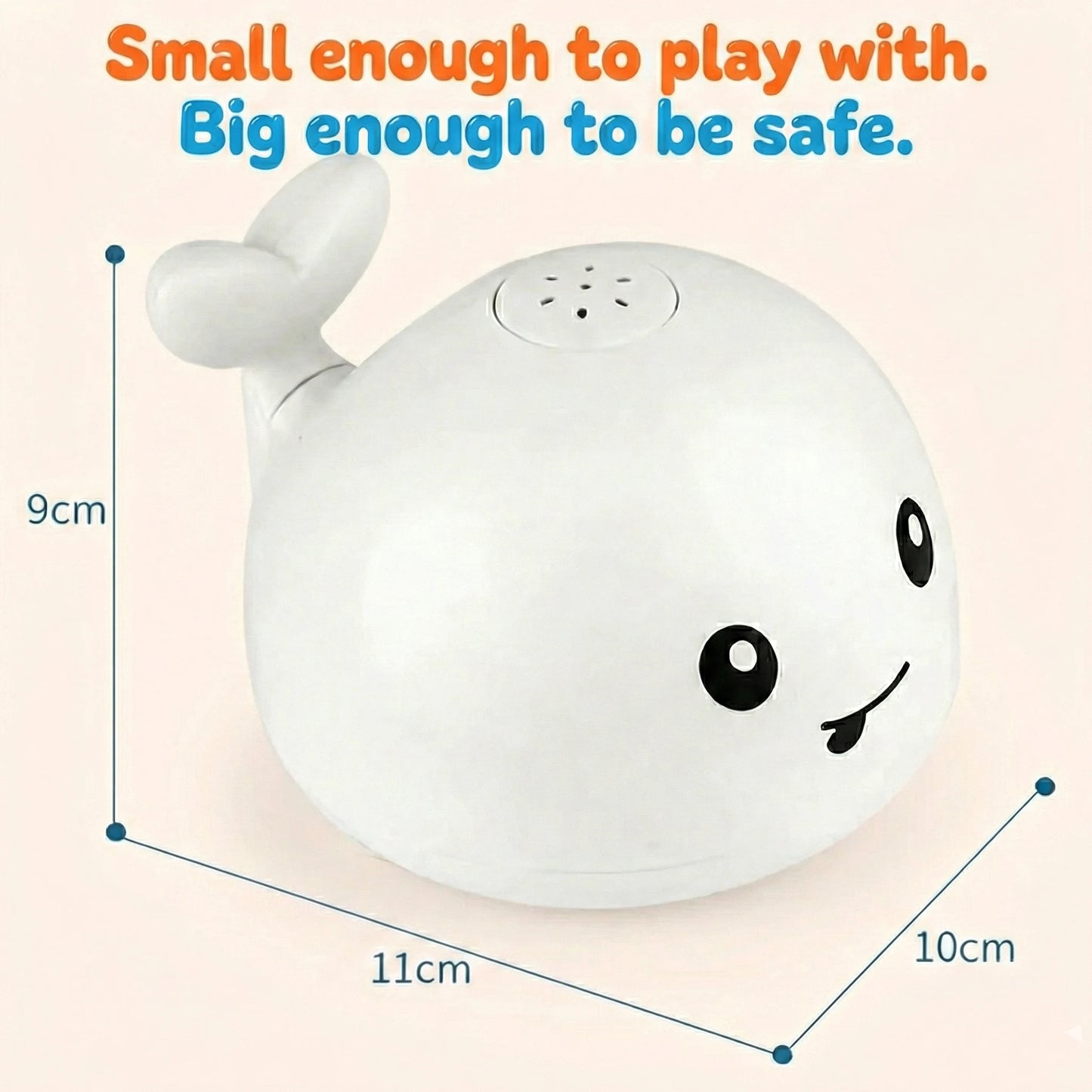 Light-Up Water-Activated Whale Bath Toy for Toddlers