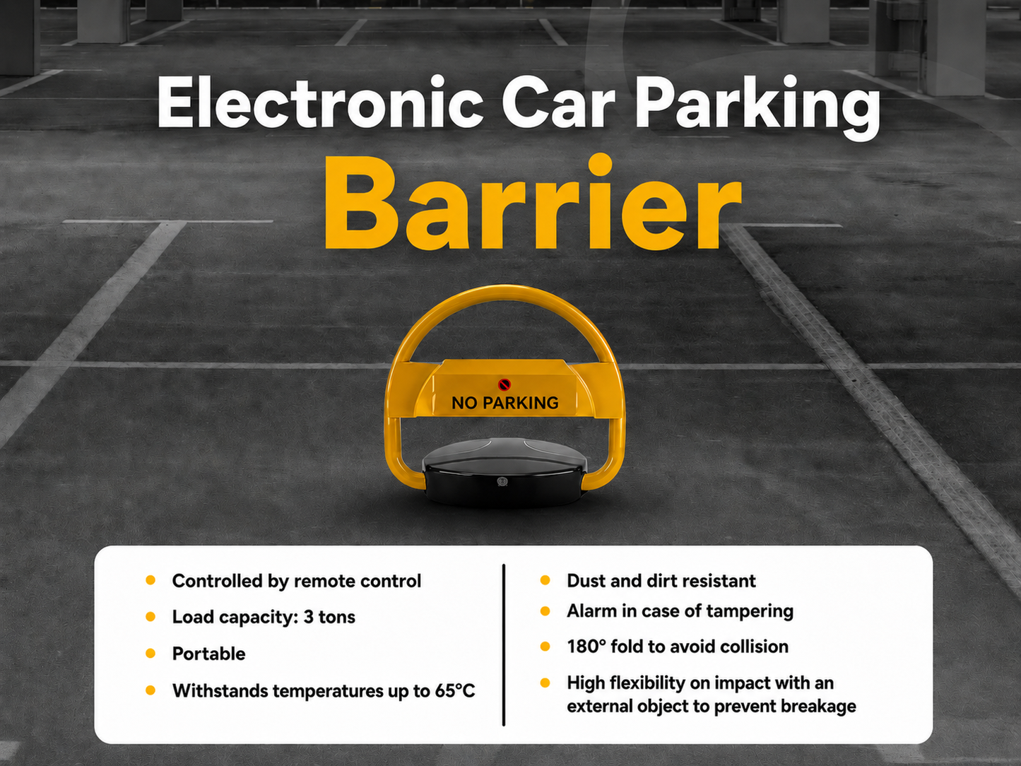 Electronic parking barrier features and benefits